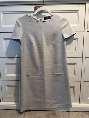 Smythe Light Gray Short Sleeve Mini Dress